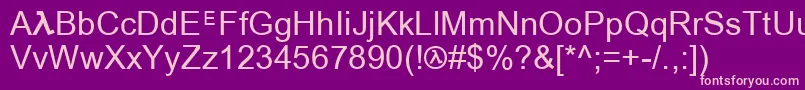 Halflife Font – Pink Fonts on Purple Background