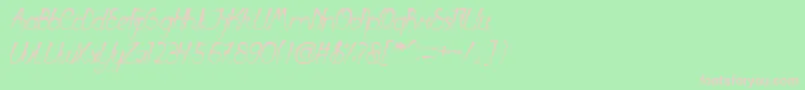 FirstLove Font – Pink Fonts on Green Background