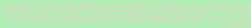 BernsteinshadowBold Font – Pink Fonts on Green Background