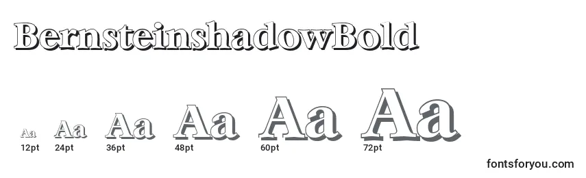 BernsteinshadowBold Font Sizes