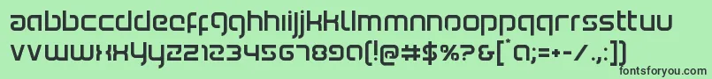 Youngerblood Font – Black Fonts on Green Background