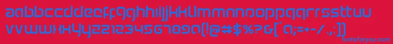 Youngerblood Font – Blue Fonts on Red Background