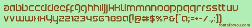 Youngerblood Font – Brown Fonts on Green Background