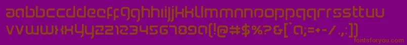 Youngerblood Font – Brown Fonts on Purple Background