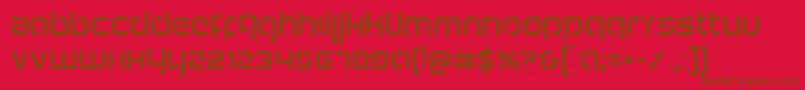 Youngerblood Font – Brown Fonts on Red Background