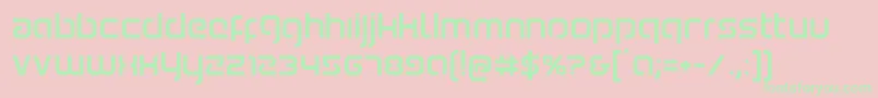 Youngerblood Font – Green Fonts on Pink Background