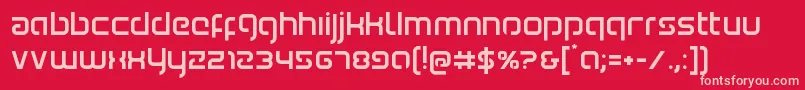 Youngerblood Font – Pink Fonts on Red Background