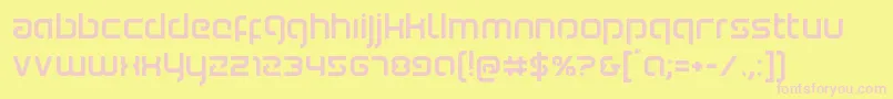 Youngerblood Font – Pink Fonts on Yellow Background