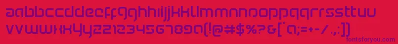 Youngerblood Font – Purple Fonts on Red Background