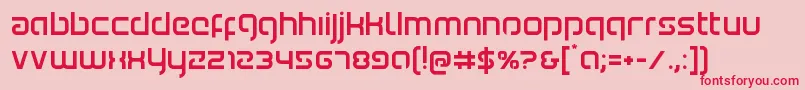 Youngerblood Font – Red Fonts on Pink Background