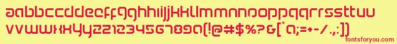 Youngerblood Font – Red Fonts on Yellow Background