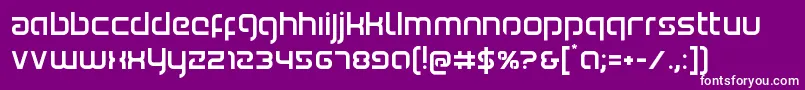 Youngerblood Font – White Fonts on Purple Background