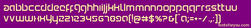 Youngerblood Font – Yellow Fonts on Purple Background