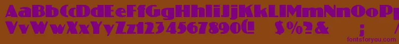 Lardner Font – Purple Fonts on Brown Background