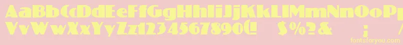 Lardner Font – Yellow Fonts on Pink Background