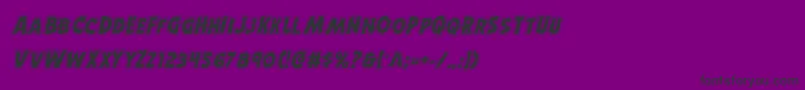 Horroweenacadital Font – Black Fonts on Purple Background