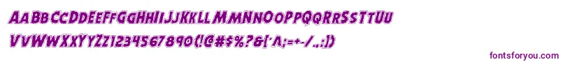 Horroweenacadital Font – Purple Fonts on White Background