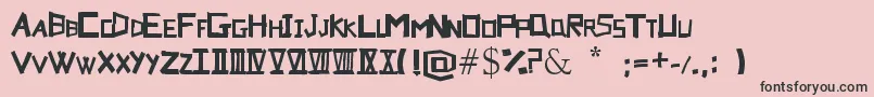 Suru Font – Black Fonts on Pink Background