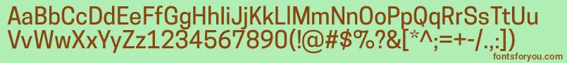 CooperhewittMedium-fontti – ruskeat fontit vihreällä taustalla