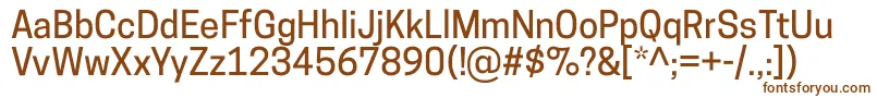 Шрифт CooperhewittMedium – коричневые шрифты на белом фоне