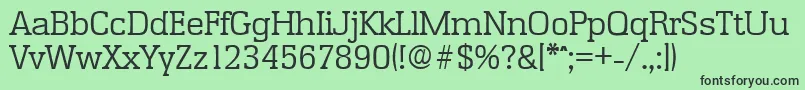 EnschedeLight Font – Black Fonts on Green Background