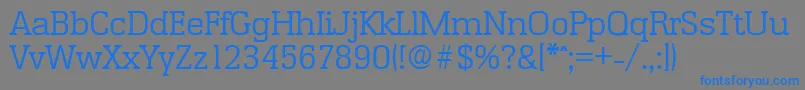 EnschedeLight Font – Blue Fonts on Gray Background