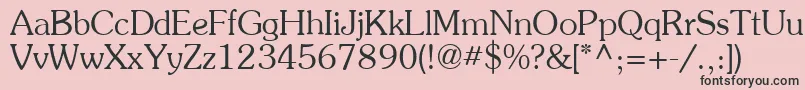 Souven Font – Black Fonts on Pink Background
