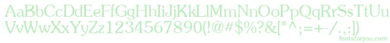 Souven Font – Green Fonts on White Background