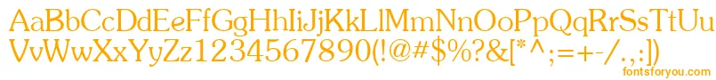 Souven Font – Orange Fonts on White Background