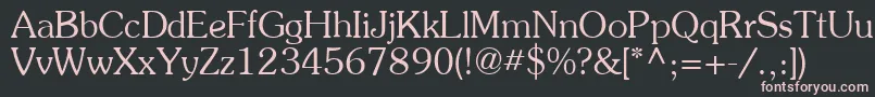 Souven Font – Pink Fonts on Black Background