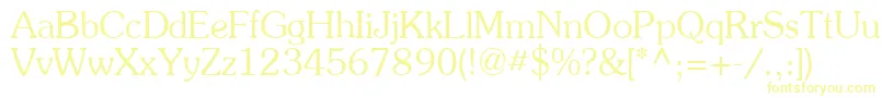Souven Font – Yellow Fonts on White Background