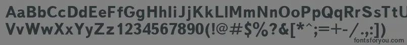 Шрифт Textbkb – чёрные шрифты на сером фоне