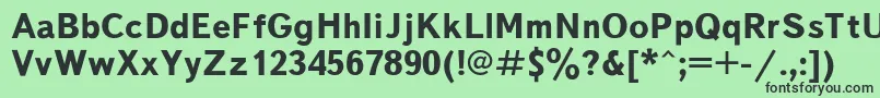 Textbkb Font – Black Fonts on Green Background
