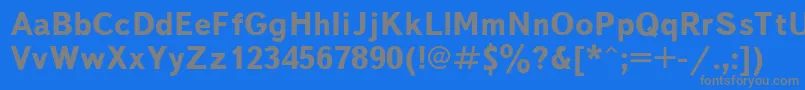 フォントTextbkb – 青い背景に灰色の文字