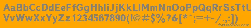 More about Textbkb Font Textbkb Font – Gray Fonts on Orange Background