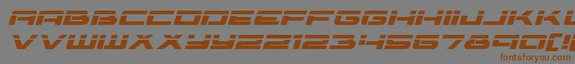 Vorpalexpandital Font – Brown Fonts on Gray Background