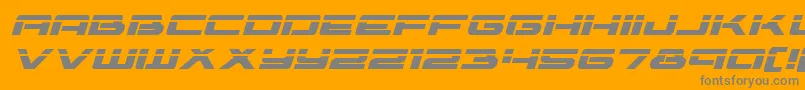 フォントVorpalexpandital – オレンジの背景に灰色の文字