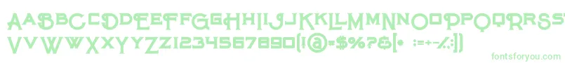 Maroonbold Font – Green Fonts on White Background