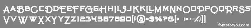 フォントMaroonbold – 灰色の背景に白い文字