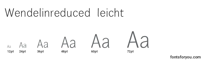 Размеры шрифта Wendelinreduced45leicht (63297)
