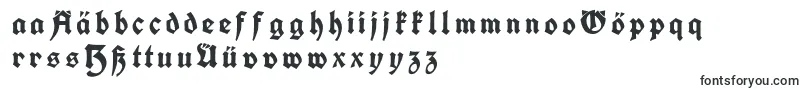 KochFrakturGesperrtUnz1a-fontti – saksalaiset fontit