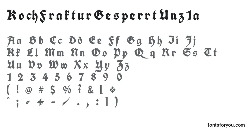 characters of kochfrakturgesperrtunz1a font, letter of kochfrakturgesperrtunz1a font, alphabet of  kochfrakturgesperrtunz1a font