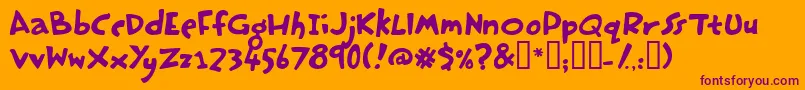 More about HastyPudding Font HastyPudding Font – Purple Fonts on Orange Background