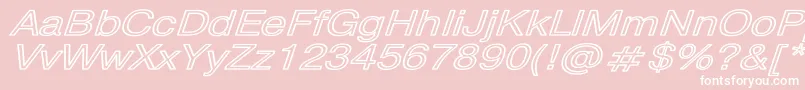 PragmaticaHwBoldItalic Font – White Fonts on Pink Background