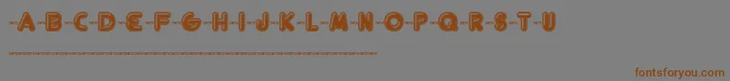 Fthelsin Font – Brown Fonts on Gray Background