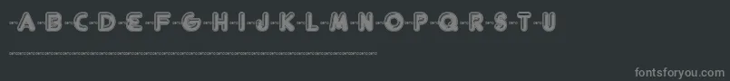 Fthelsin Font – Gray Fonts on Black Background