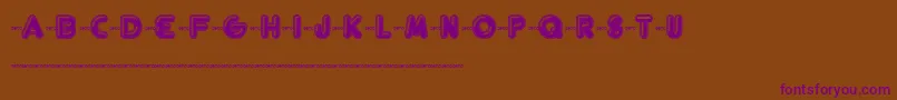 Fthelsin Font – Purple Fonts on Brown Background