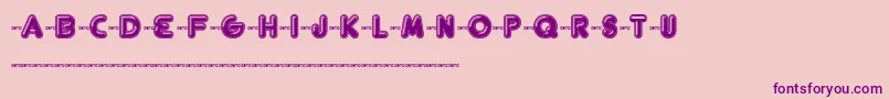 Fthelsin Font – Purple Fonts on Pink Background