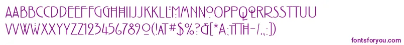 Inlaid-Schriftart – Violette Schriften auf weißem Hintergrund