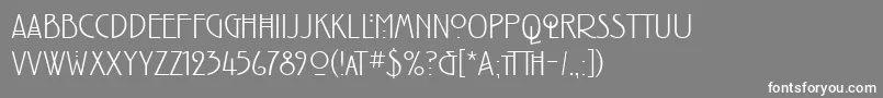 Inlaid Font – White Fonts on Gray Background